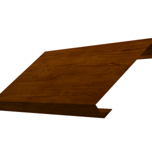 Ламель лицевая 125 забора жалюзи Texas 0,45 Print-Double Premium с пленкой Golden Wood Intense F