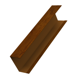 Крышка жалюзи Milan, Tokyo (для калиток, ворот) 0,45 Print Premium Golden Wood Intense FTC (2,5м)