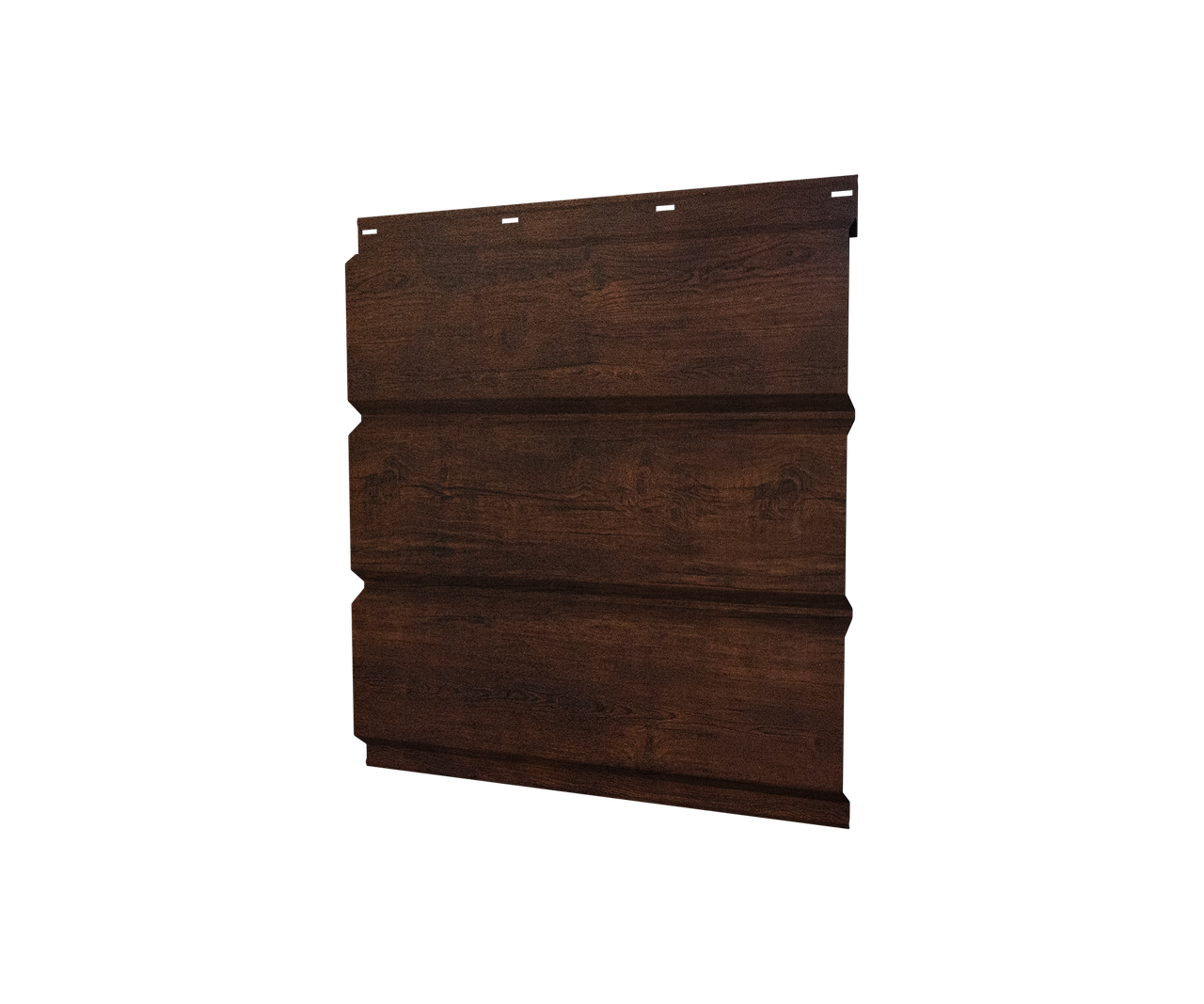 Софит металлический без перфорации 0,45 Print-Double Premium с пленкой Cherry Wood Dark F