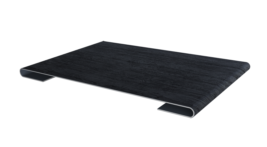 Планка стыковочная 0,45 Print Premium Grey Wood TwinColor (3м)