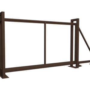 Ворота откатные Colority Zinc 2,03x3,5 RAL 8017