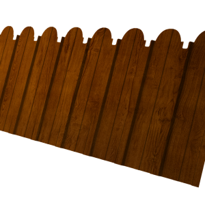 Профнастил C10A фигурный 0,45 Print-Double Premium Golden Wood Intense F
