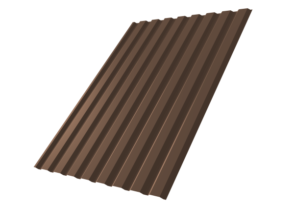 Профнастил С20A 0,4 PE-Matt-Double RAL 8017 шоколад