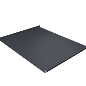 Фальц двойной стоячий Grand Line 0,5 PurPro Matt 275 с пленкой на замках RAL 7024 мокрый асфальт