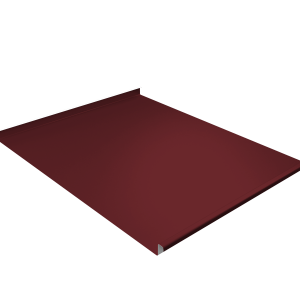 Фальц двойной стоячий Grand Line 0,5 Satin Matt TX с пленкой на замках RAL 3005 красное вино