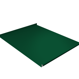 Фальц двойной стоячий Grand Line 0,5 Satin Matt TX с пленкой на замках RAL 6005 зеленый мох