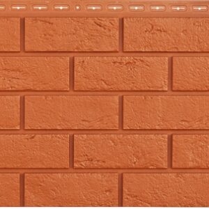 Фасадная панель Grand Line Состаренный кирпич Classic терракотовый