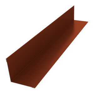 Угол внутренний 50х50 0,5 Satin Matt RAL 8004 терракота (2м)