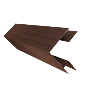 Угол внешний сложный 75х75 0,45 Print Elite Choco Wood TwinColor (2м)