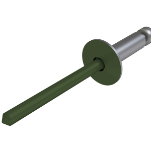 Заклёпка вытяжная Daxmer 3,2х8 (1000шт) сталь/сталь RAL 6020