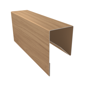 Планка П-образная заборная 17 0,45 Print Elite Honey Wood TwinColor (3м)