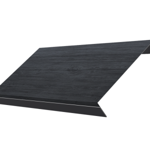 Ламель обратная 150 забора жалюзи Texas 0,45 Print Premium с пленкой Grey Wood TwinColor