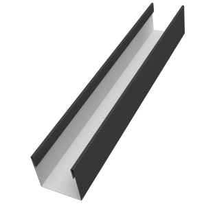 Стойка жалюзи Milan Slim 0,5 GreenCoat Pural BT, matt RR2H3 (RAL 7016 антрацитово-серый) (2,5м)