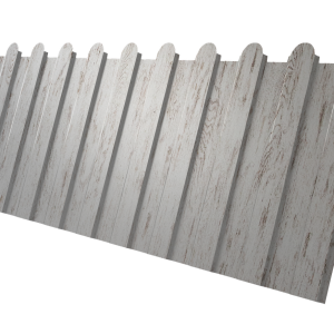 Профнастил С8A v01 фигурный 0,45 Print Elite Snow Wood TwinColor