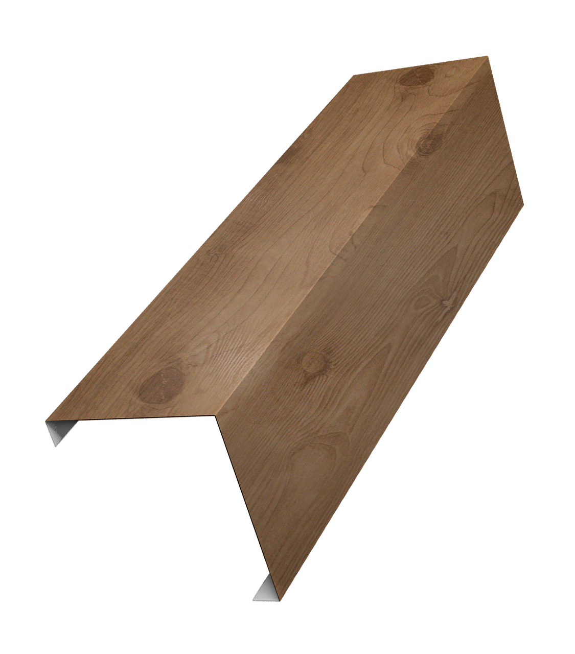 Декоративная накладка на столб универсальная угловая 62х55 для забора жалюзи 0,45 Print Premium Pine Wood Fresh (3м)