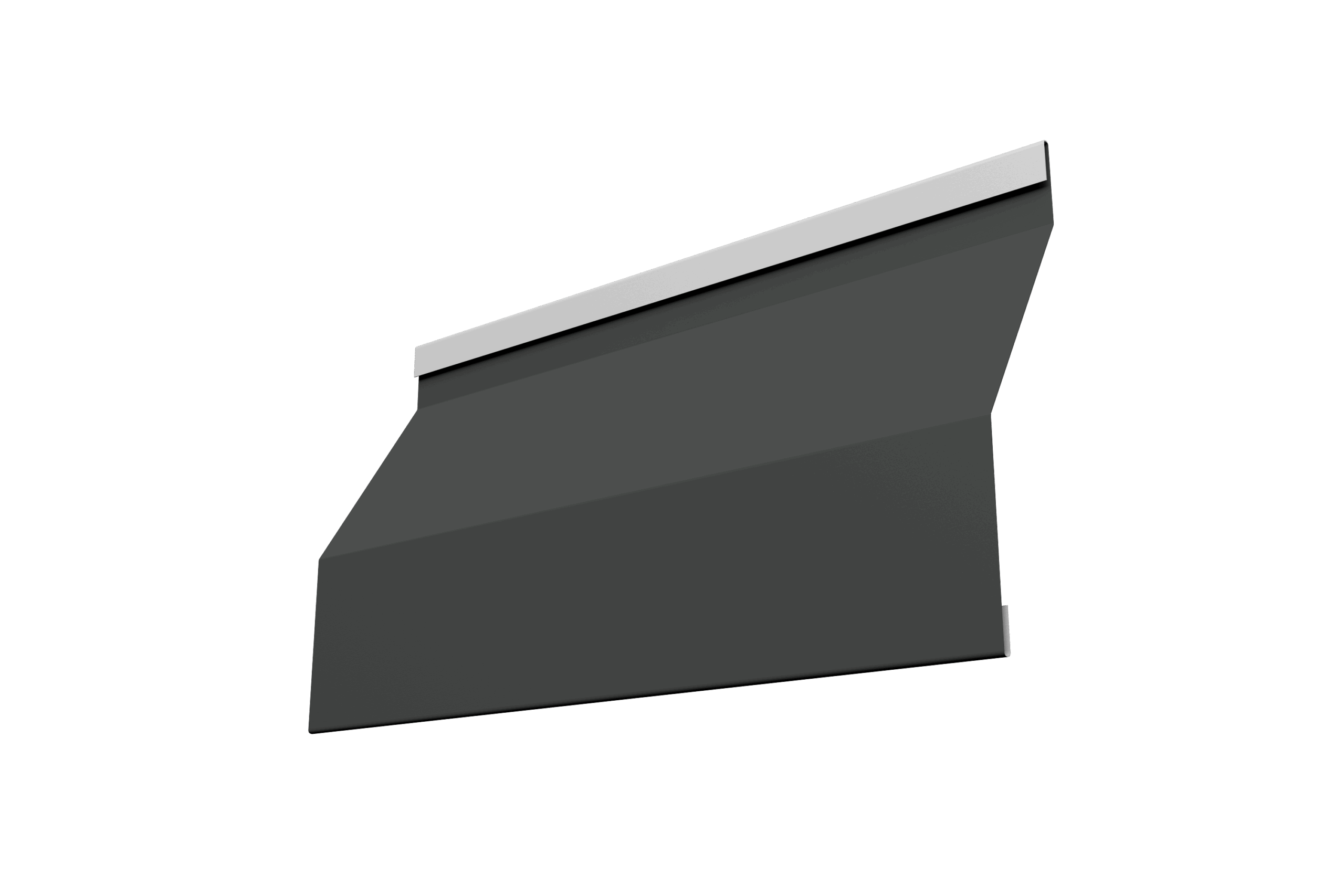 Ламель забора жалюзи Milan Slim 0,5 PurPro Matt 275 с пленкой RAL 7016 антрацитово-серый