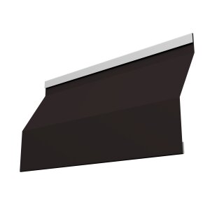 Ламель забора жалюзи Milan Slim 0,45 Drap с пленкой RAL 9005 черный