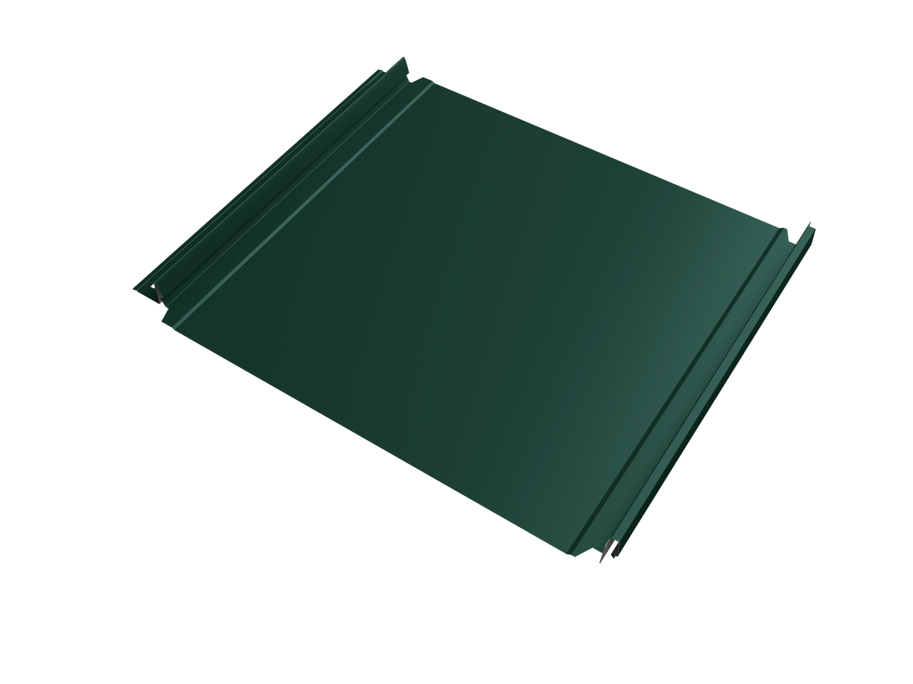 Кликфальц Double Pro Grand Line 0,5 Satin Matt с пленкой на замках RAL 6005 зеленый мох