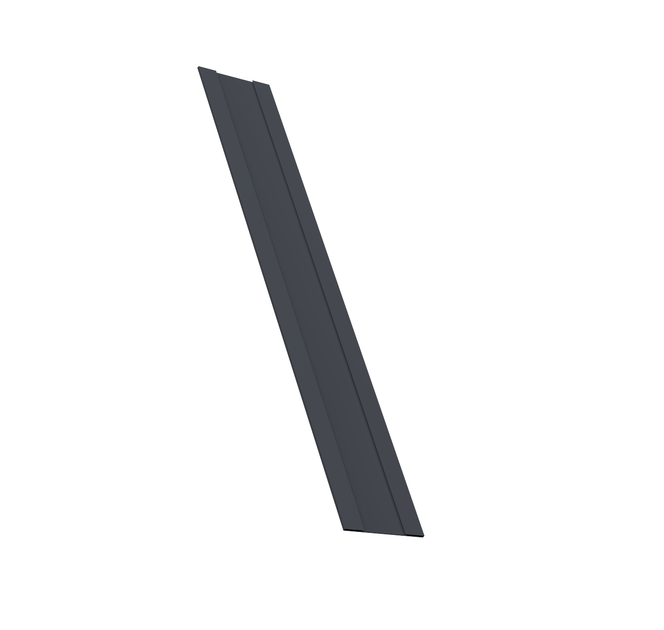 Крепежная планка жалюзи Milan, Milan Slim, Tokyo 0,45 PE-Double RAL 7024 мокрый асфальт (2м)