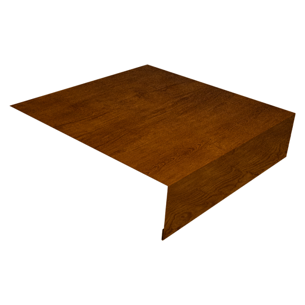 Планка околооконная простая 200х50 0,45 Print-Double Premium Golden Wood Intense F (3м)