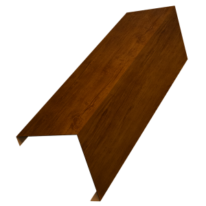 Декоративная накладка на столб универсальная угловая 62х55 для забора жалюзи 0,45 Print Premium Golden Wood Intense FTC (1,8м)