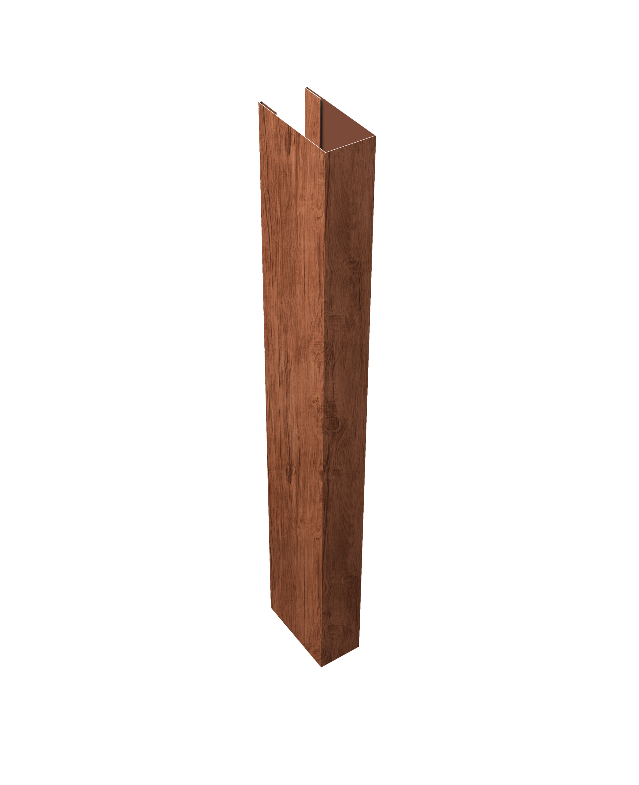 Стойка жалюзи Texas для монтажа без крепежного вкладыша 0,45 Print Premium Rowan Wood Intense FTC (1,8м)