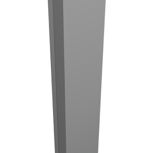 Крепежная планка нижняя Texas 0,5 Satin RAL 9006 бело-алюминиевый (2м)