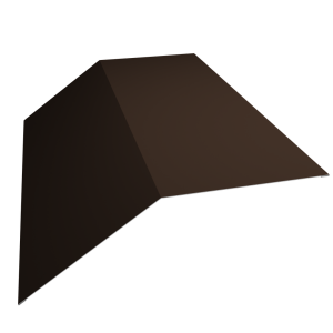 Планка конька плоского 190х190 0,5 Velur X RAL 8017 шоколад (3м)