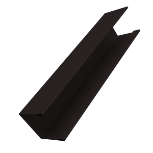 Крышка жалюзи Milan Slim 0,45 Drap-double TX RAL 9005 черный (2,5м)