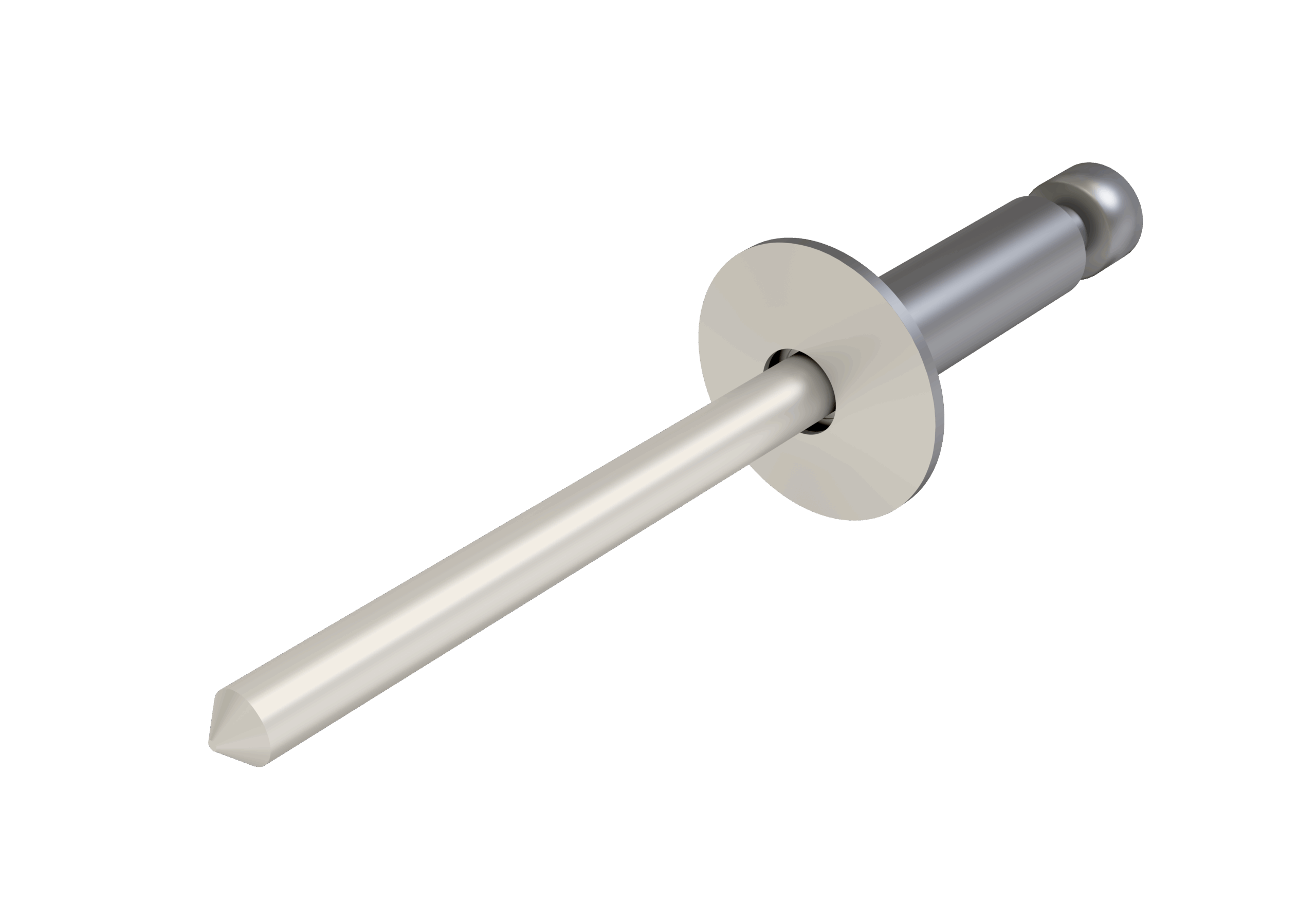 Заклёпка вытяжная Daxmer 4,8х16х14 (250шт) нерж/нерж RAL 9010