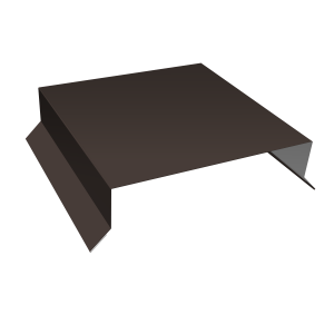 Парапетная крышка прямая 150мм 0,5 Satin Matt TX RR 32 темно-коричневый (3м)