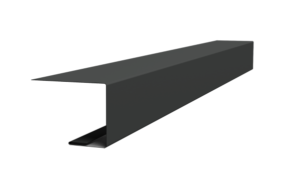 Планка завершающая для Кликфальц Pro 0,5 Satin с пленкой RAL 7016 антрацитово-серый (2м)