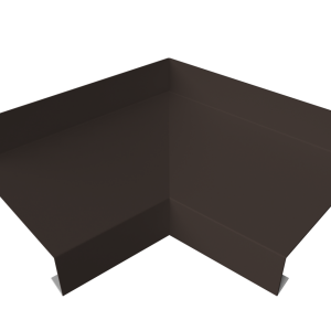 Угол отлива внутренний 70 0,5 PurPro Matt 275 с пленкой RR 32 темно-коричневый