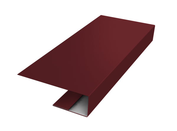 J-Профиль 12мм 0,45 Drap RAL 3005 красное вино (3м)