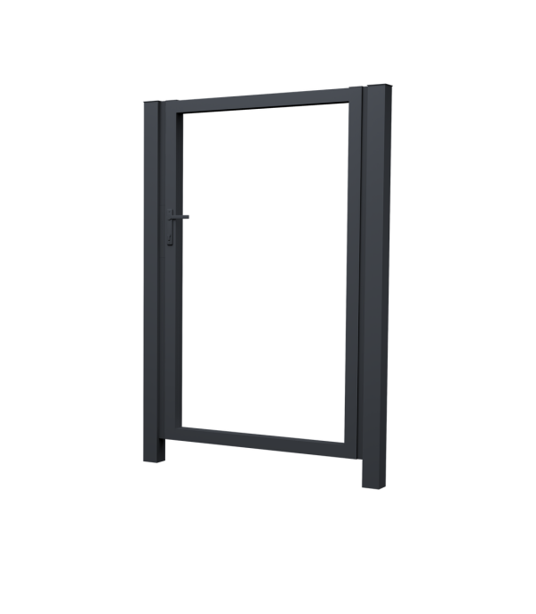 Калитка Жалюзи 2,0х1,5 RAL 7024 без заполнения