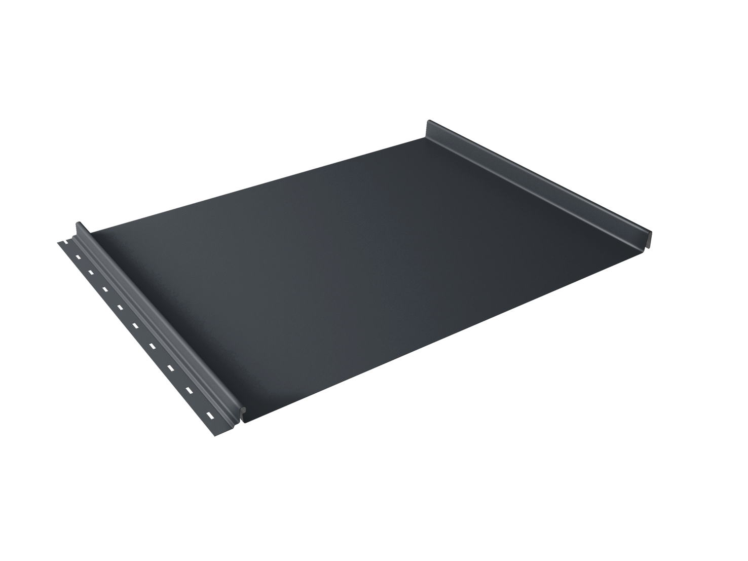 Кликфальц Grand Line 0,5 Satin Matt с пленкой на замках RAL 7024 мокрый асфальт