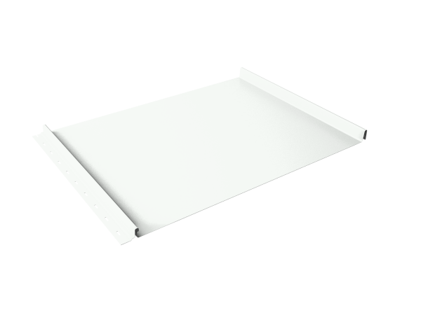 Кликфальц Grand Line 0,5 Satin с пленкой на замках RAL 9003 сигнальный белый