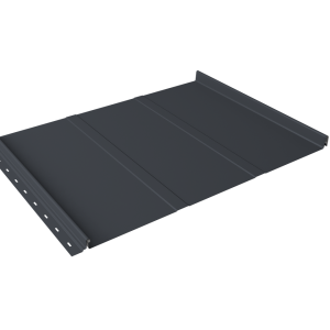Кликфальц Line Grand Line 0,5 Satin Matt TX с пленкой на замках RAL 7024 мокрый асфальт
