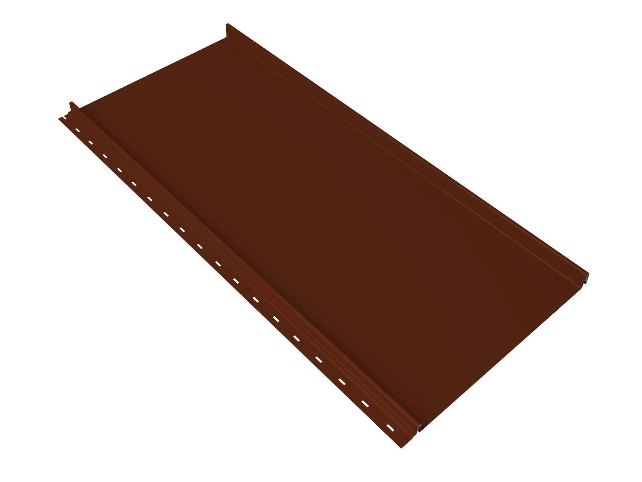 Кликфальц mini Grand Line 0,5 Satin с пленкой на замках RAL 3009 оксидно-красный