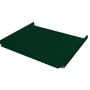Кликфальц Pro Gofr Grand Line 0,5 Satin с пленкой на замках RAL 6005 зеленый мох
