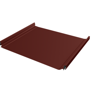 Кликфальц Pro Grand Line 0,5 Satin с пленкой на замках RAL 3009 оксидно-красный