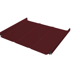 Кликфальц Pro Line Grand Line 0,5 Satin Matt TX с пленкой на замках RAL 3005 красное вино