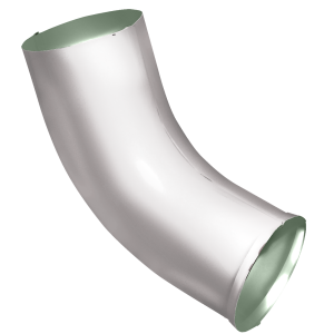 Колено стока GL PE 90 мм RAL 9003 сигнальный белый