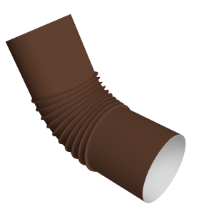 Колено стока трубы Vortex Project 146мм RAL 8017 шоколад