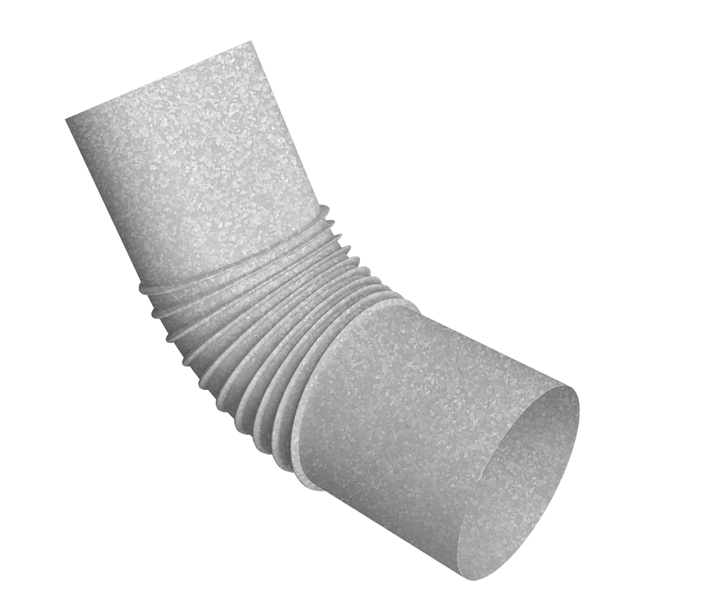 Колено стока трубы Vortex Project 146мм Zn