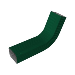 Колено трубы гофрированное Vortex Lite 76х102мм PE RAL 6005 зеленый мох