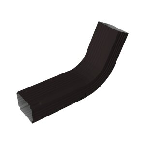 Колено трубы гофрированное Vortex Lite Matt 76х102 мм RAL 9005 черный