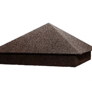 Колпак на столб 390х390мм 0,45 Базальт Шоколад