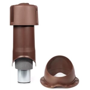 Комплект Krovent Wave 125 изолированный коричневый