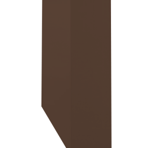 Кожух скатный д1270/ш450/в1-1540/в2-900 0,5 Satin Matt с пленкой RAL 8017 шоколад